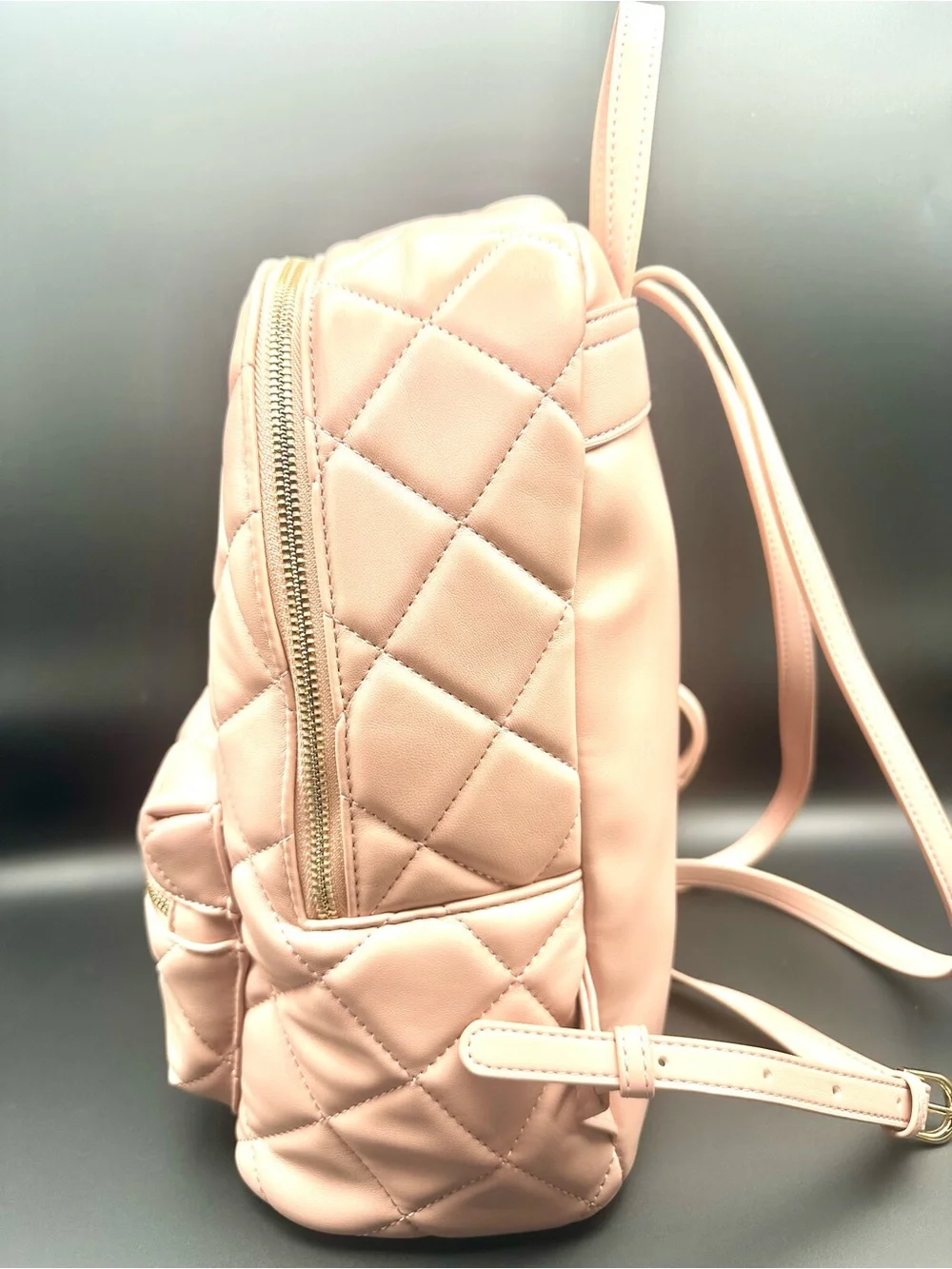 Mario Valentino Blush Pink Quilted Backpack